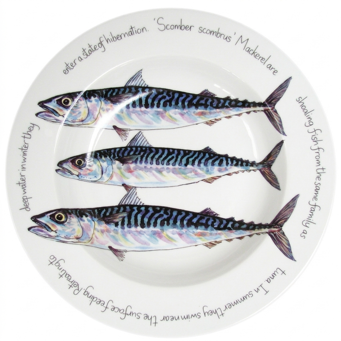 Mackerel 30cm Deep Rimmed Plate