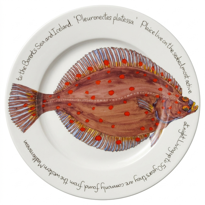 Plaice 30cm Flat Rimmed Plate