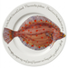 Plaice 30cm Flat Rimmed Plate