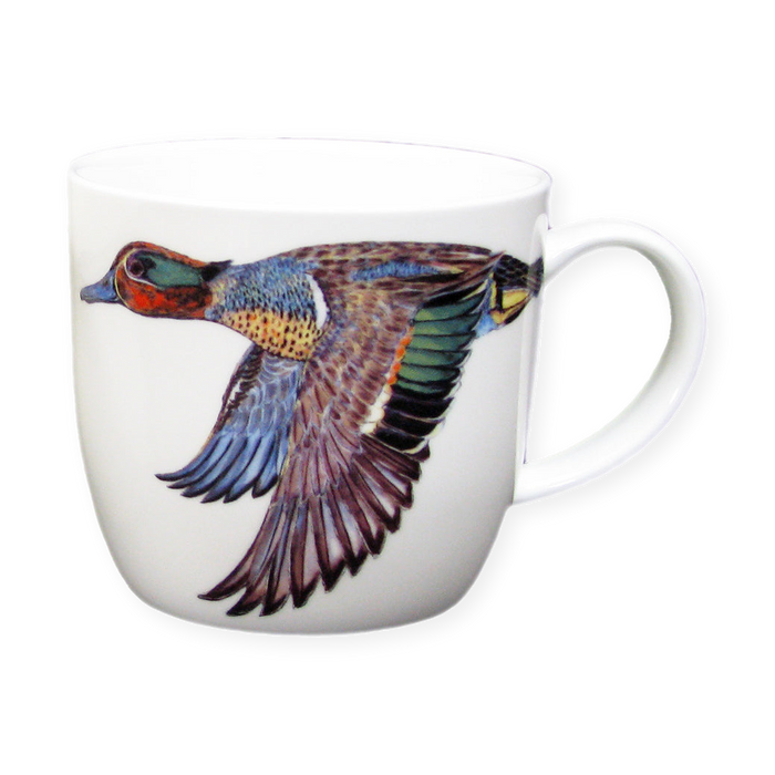 Teal Duck Mug (medium round sided)