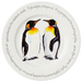 King Penguins 30cm Flat Rimmed Plate