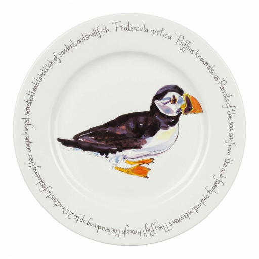 Puffin Walking 30cm Flat Rimmed Plate