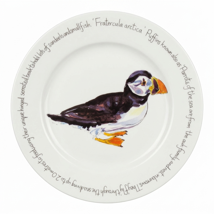 Puffin Walking 30cm Flat Rimmed Plate