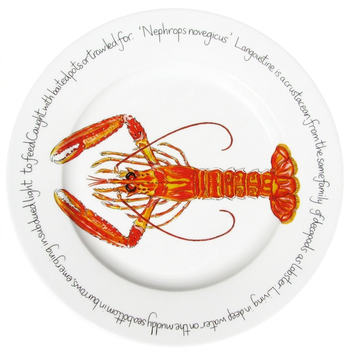 Langoustine 30cm Flat Rimmed Plate