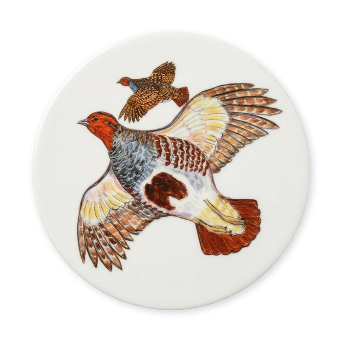 Richard Bramble Grey Partridge Coaster