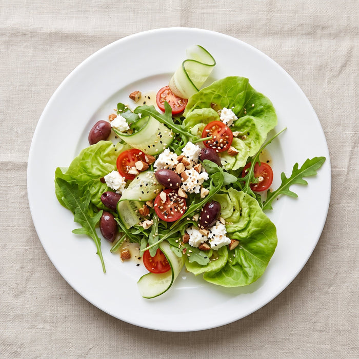 Side salad on 19cm flat rimmed plate - Richard Bramble
