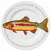 Golden Trout 30cm Flat Rimmed Plate