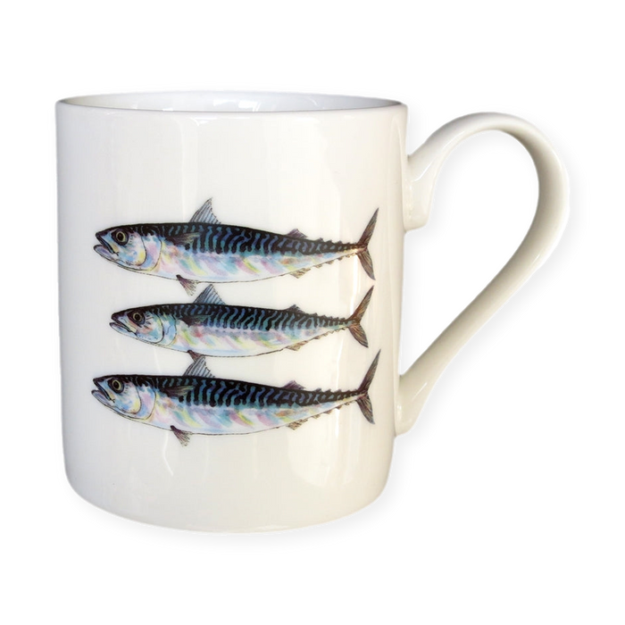 Mackerel & John Dory Mug (medium straight sided)