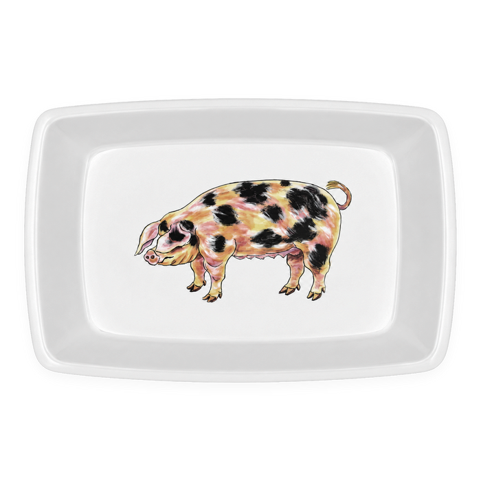 Gloucestershire Old Spot Pig Large Roaster & Baking Dish