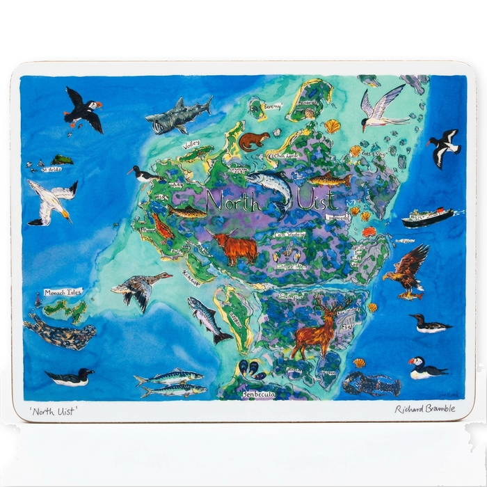 North Uist Map LARGE Tablemat