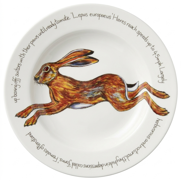 Leaping Hare 30cm Deep Rimmed Plate