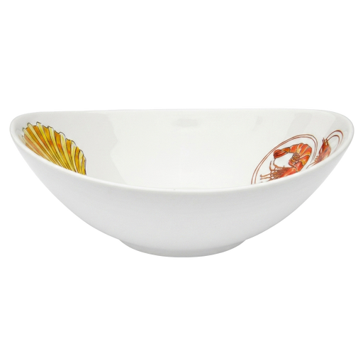 Shrimp & Scallop 18cm oval bowl