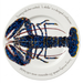 Blue Lobster 30cm Flat Rimmed Plate