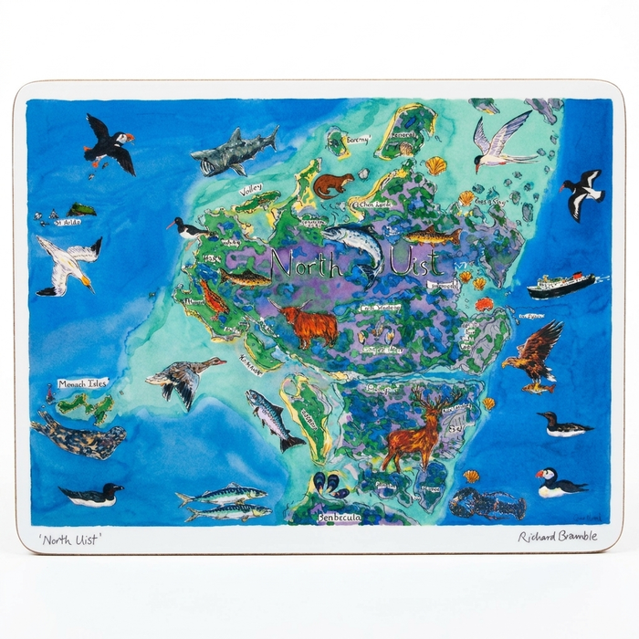 North Uist Map LARGE Tablemat