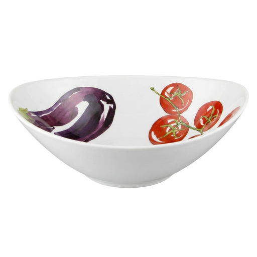 Vegetables 18cm oval bowl