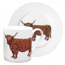 Highland Cow Mug & Side Plate Set