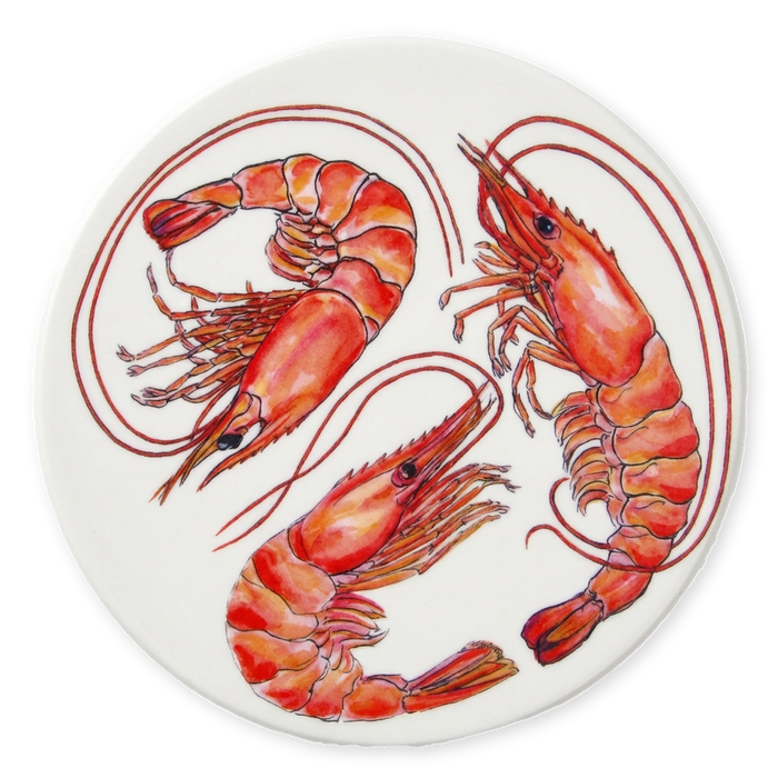 Richard Bramble Shrimp & Prawn Coaster