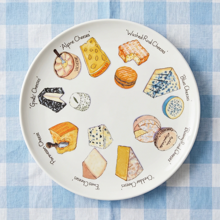Cheese Plate & Platter 30cm (12") Flat Rimmed table setting
