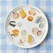 Cheese plate on gingham