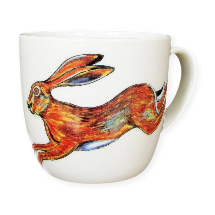 Hares Mug (medium round sided)