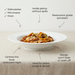Deep rimmed plate detail
