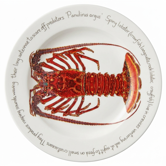 Spiny Lobster 30cm Deep Rimmed Plate