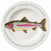 Rainbow Trout 30cm Deep Rimmed Plate
