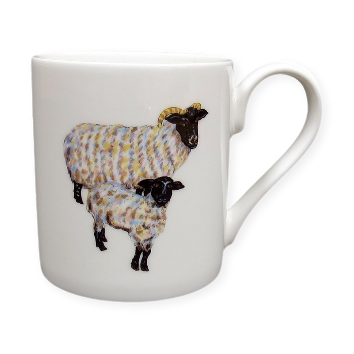 Blackface Sheep Mug (medium straight sided)