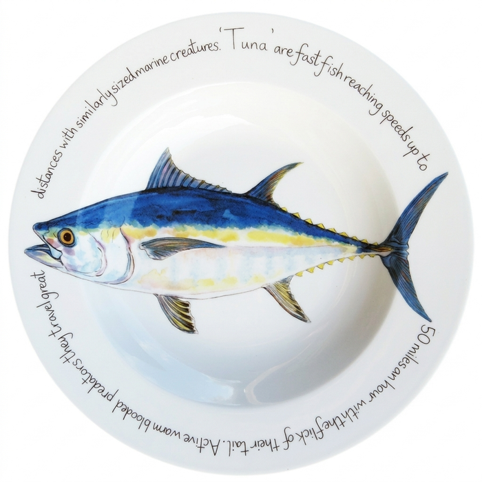 Bluefin Tuna 30cm Deep Rimmed Plate