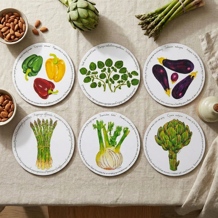 Kitchen Garden Tablemat Set of 6 by Richard Bramble