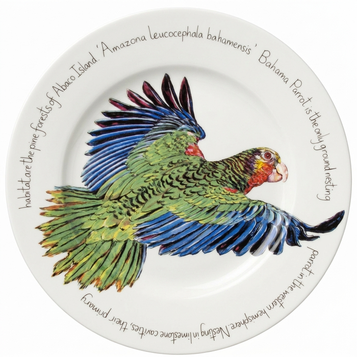 Parrot 30cm Flat Rimmed Plate