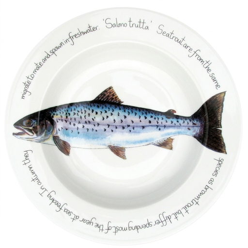 Sea Trout 30cm Deep Rimmed Plate