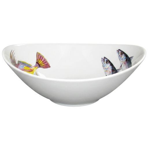 Mackerel & John Dory 18cm oval bowl