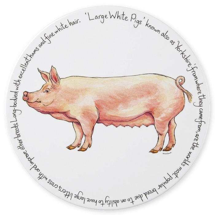 Large White Pig Tablemat