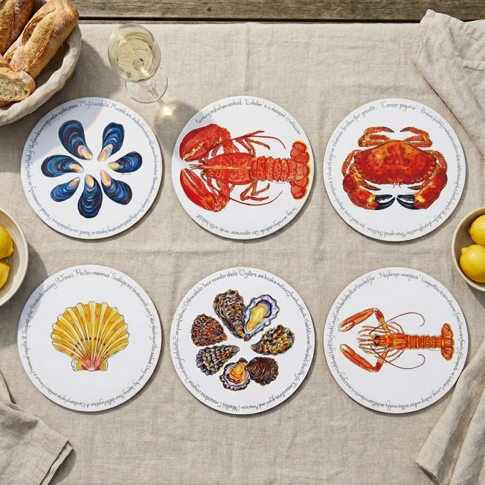 Fruits de Mer Tablemat Set of 6 by Richard Bramble
