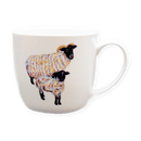 Blackface Sheep Mug (medium round sided)
