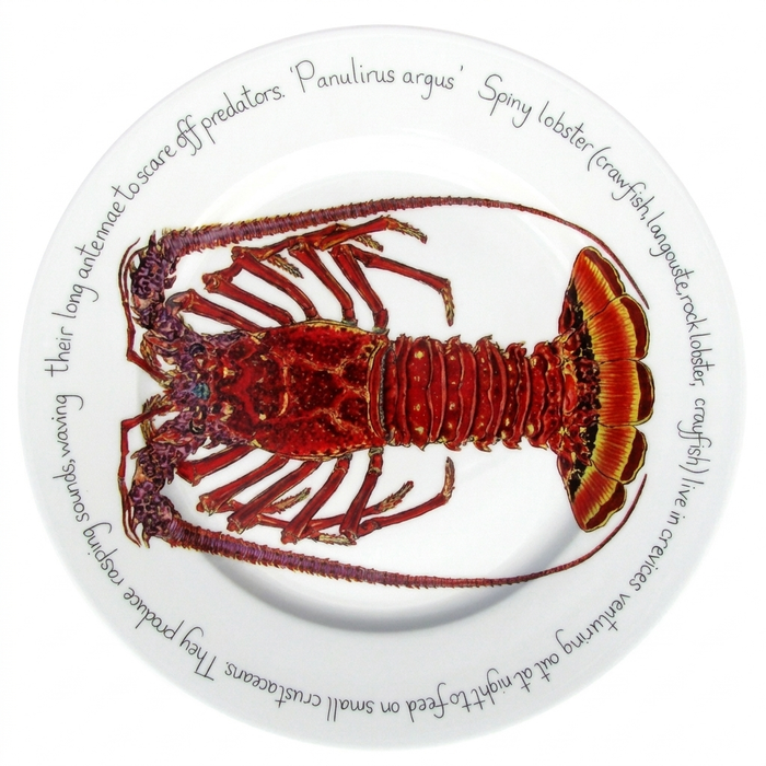 Spiny Lobster 30cm Flat Rimmed Plate