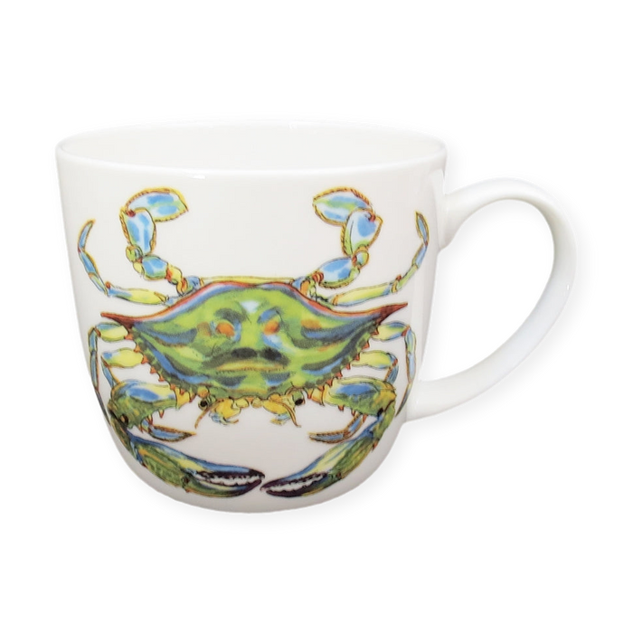 Blue Crab Mug (medium round sided)