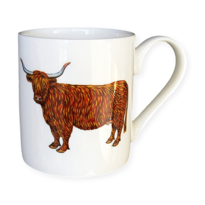 Highland Cow Mug (medium straight sided)