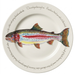 Rainbow Trout 30cm Flat Rimmed Plate