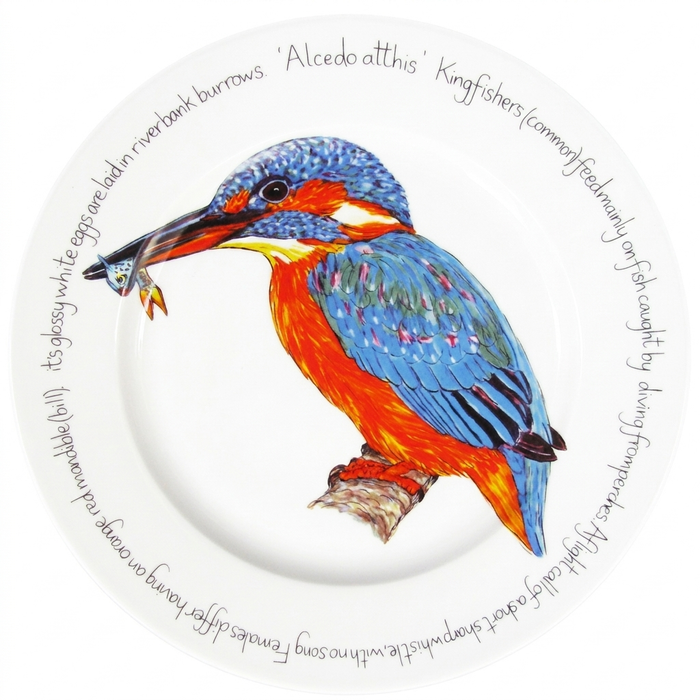 Kingfisher 30cm Flat Rimmed Plate