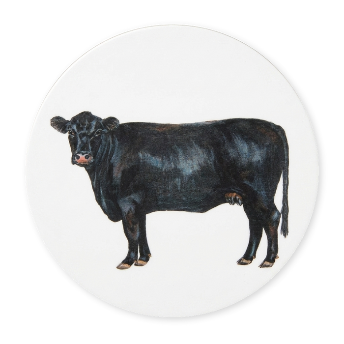 Richard Bramble Aberdeen Angus Cow Coaster