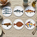 Sea Fish Tablemat Set of 6 by Richard Bramble