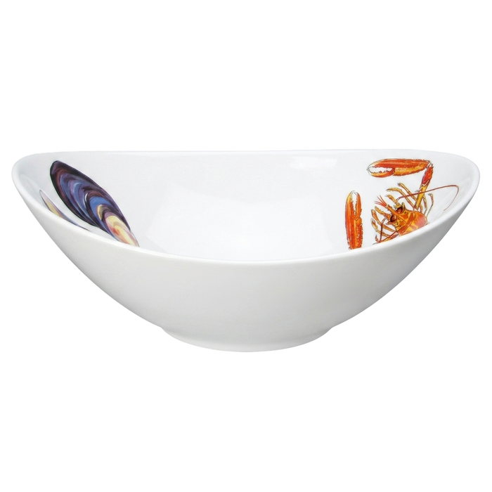 Langoustine and Mussels 18cm oval bowl