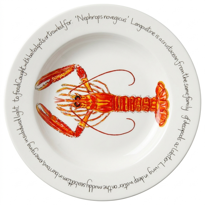 Langoustine 30cm Deep Rimmed Plate