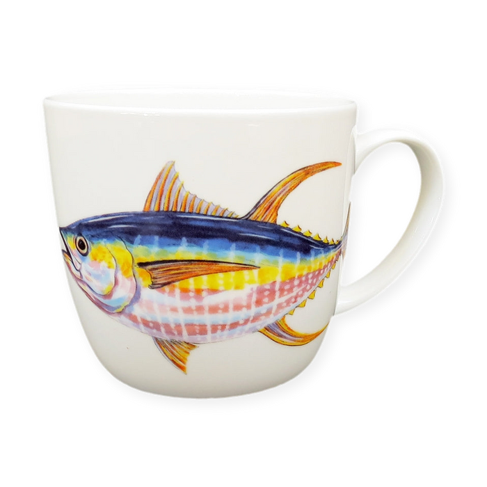 Yellowfin Tuna Mug (medium round sided)