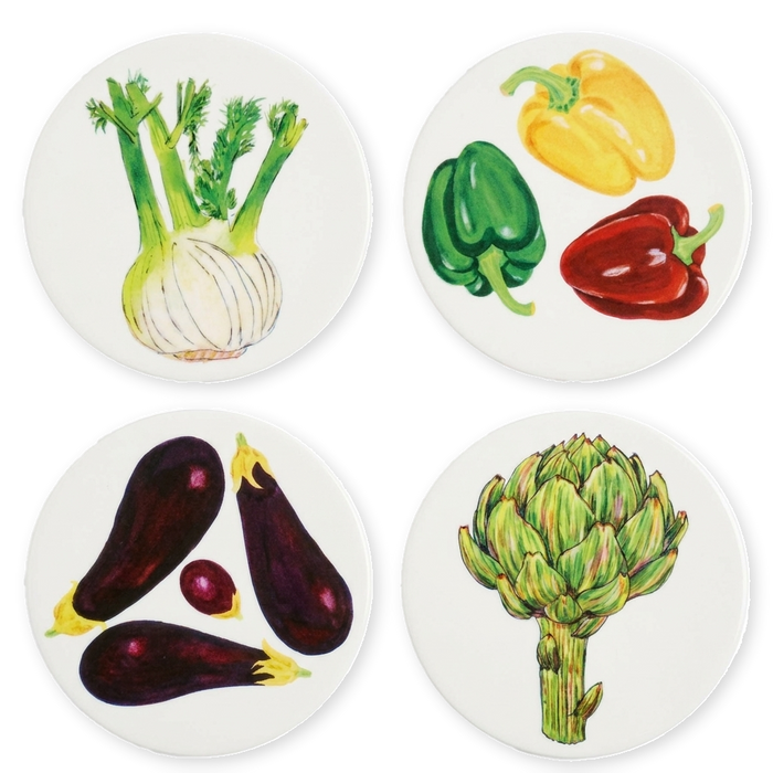 Vegetables 4 coaster gift selection