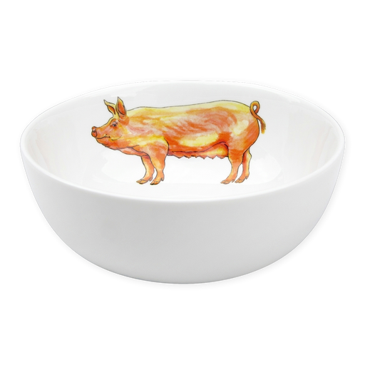 Large White Pig 16cm Bowl