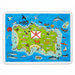 Jersey Island Map LARGE Tablemat