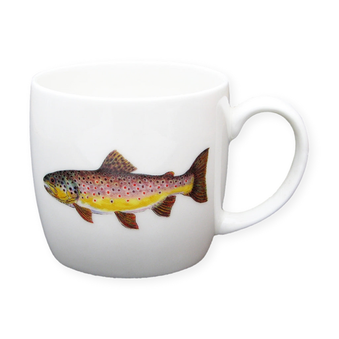 Brown Trout Mug (medium round sided)